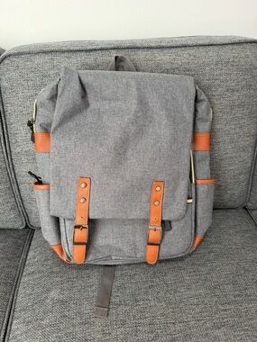Gray backpack